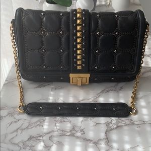 MCM black/gold purse